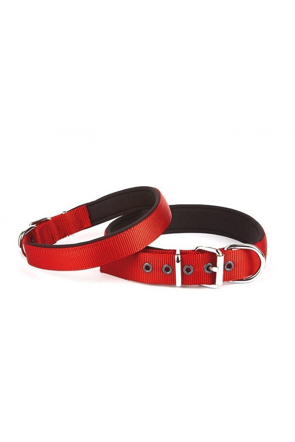 Lisinya205  Seri Dokuma Köpek Boyun Tasması 5x55-65cm Kırmızı