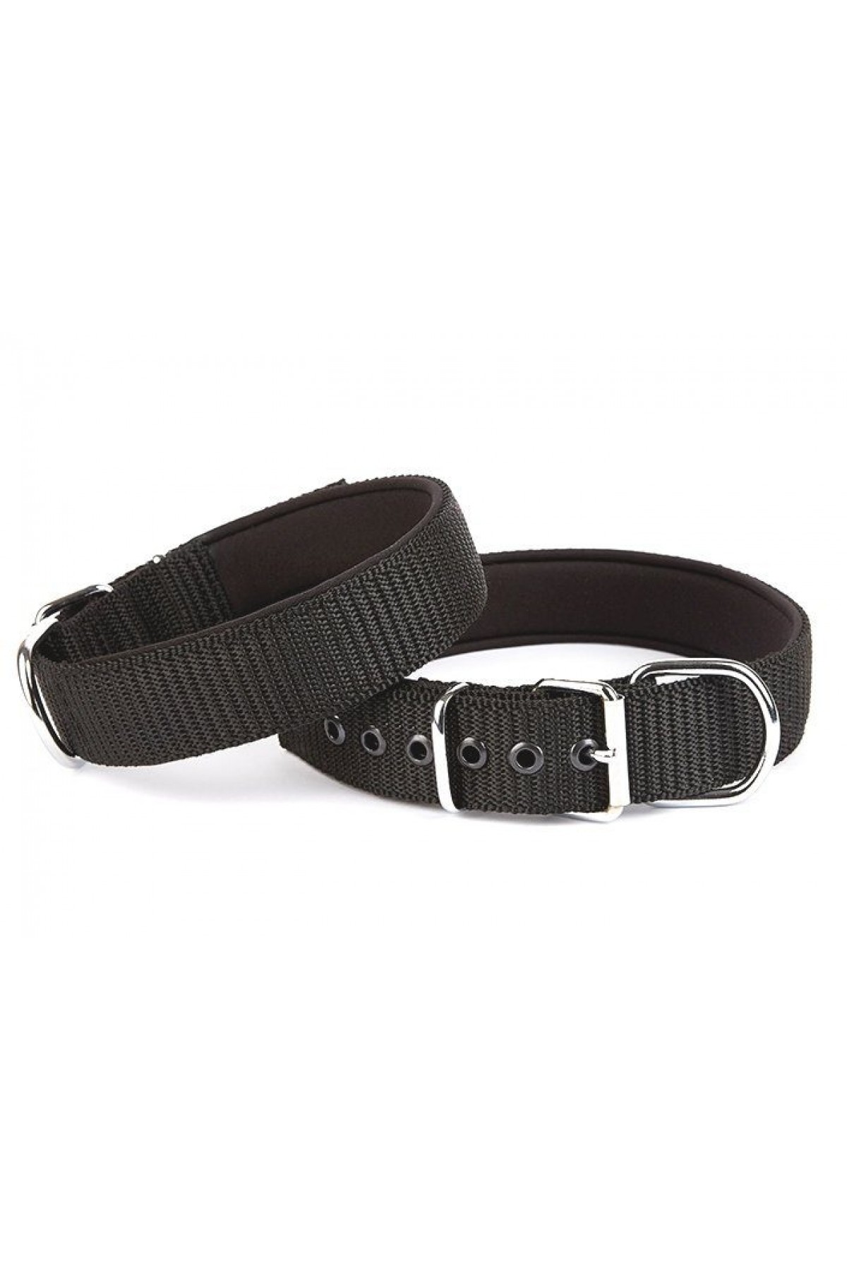 Lisinya205  Seri Dokuma Köpek Boyun Tasması 5x60-70cm Siyah