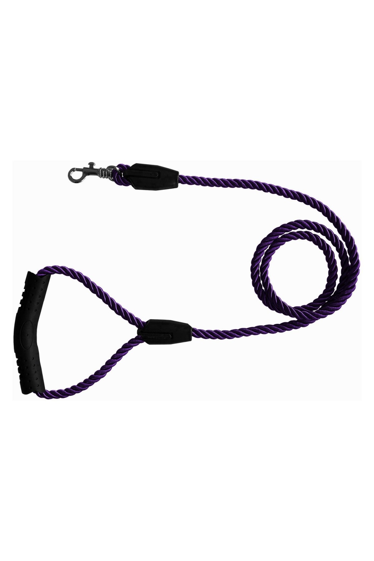 Lisinya205 Üçlü Sarmallı Köpek Gezdirme Halatı 1 cm-120 cm Mor