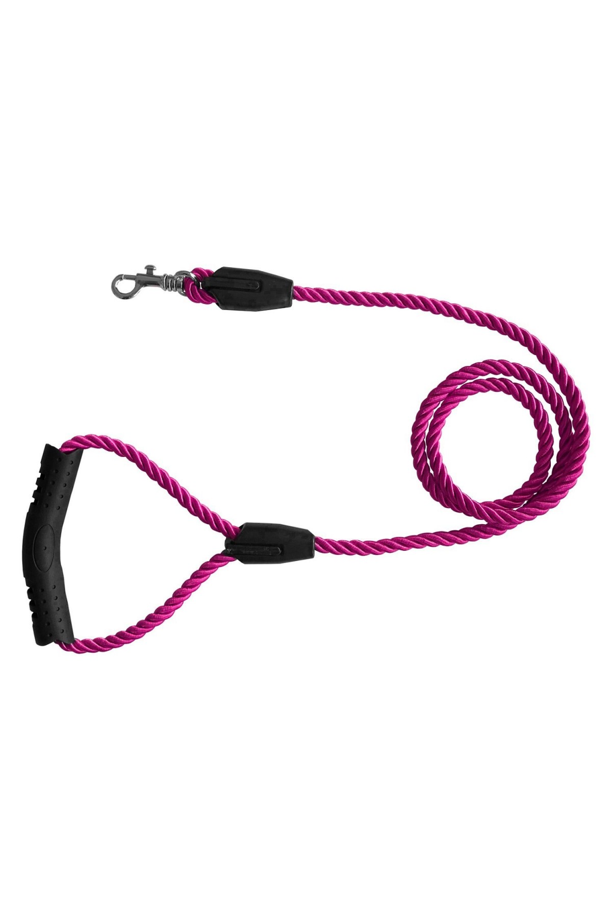 Lisinya205 Üçlü Sarmallı Köpek Gezdirme Halatı 1 cm-120 cm Pembe