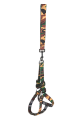Lisinya205 Köpek Göğüs Tasma Seti Dokuma 3 cm*70-90 cm Kamuflaj
