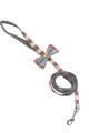 Lisinya205 Köpek Göğüs Tasma Seti Ekose Desenli Papyonlu 1.5 cm*35-48 cm Kırmızı