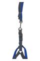 Lisinya205 Köpek Göğüs Tasma Seti Dokuma 3.5 cm*70-90 cm Mavi Kot