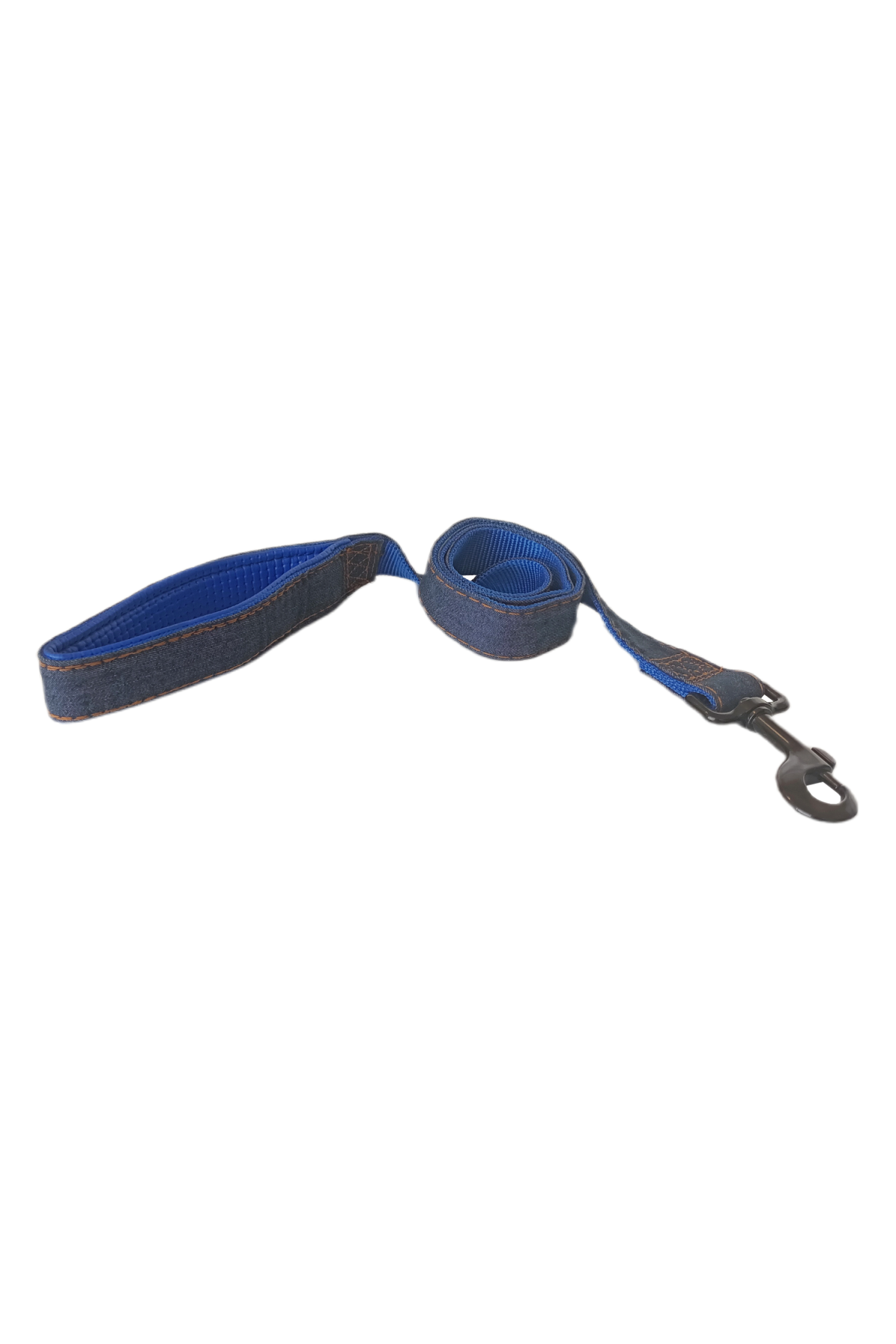 Lisinya205 Köpek Göğüs Tasma Seti Dokuma 3.5 cm*70-90 cm Mavi Kot