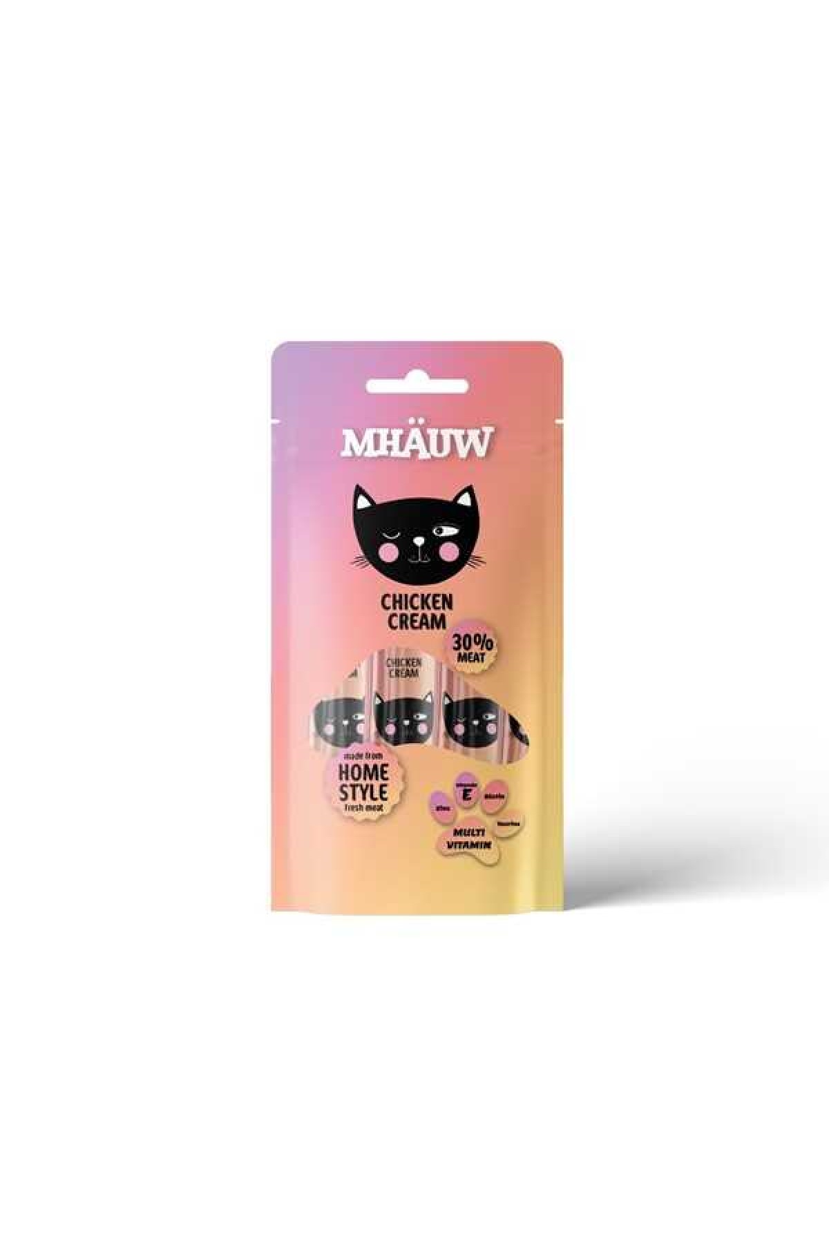 Mhauw Tavuklu Multi Vitaminli Kedi Ödül Maması 4x15 Gr Mhauw Tavuklu Multi Vitaminli Kedi Ödül Maması 4x15 Gr