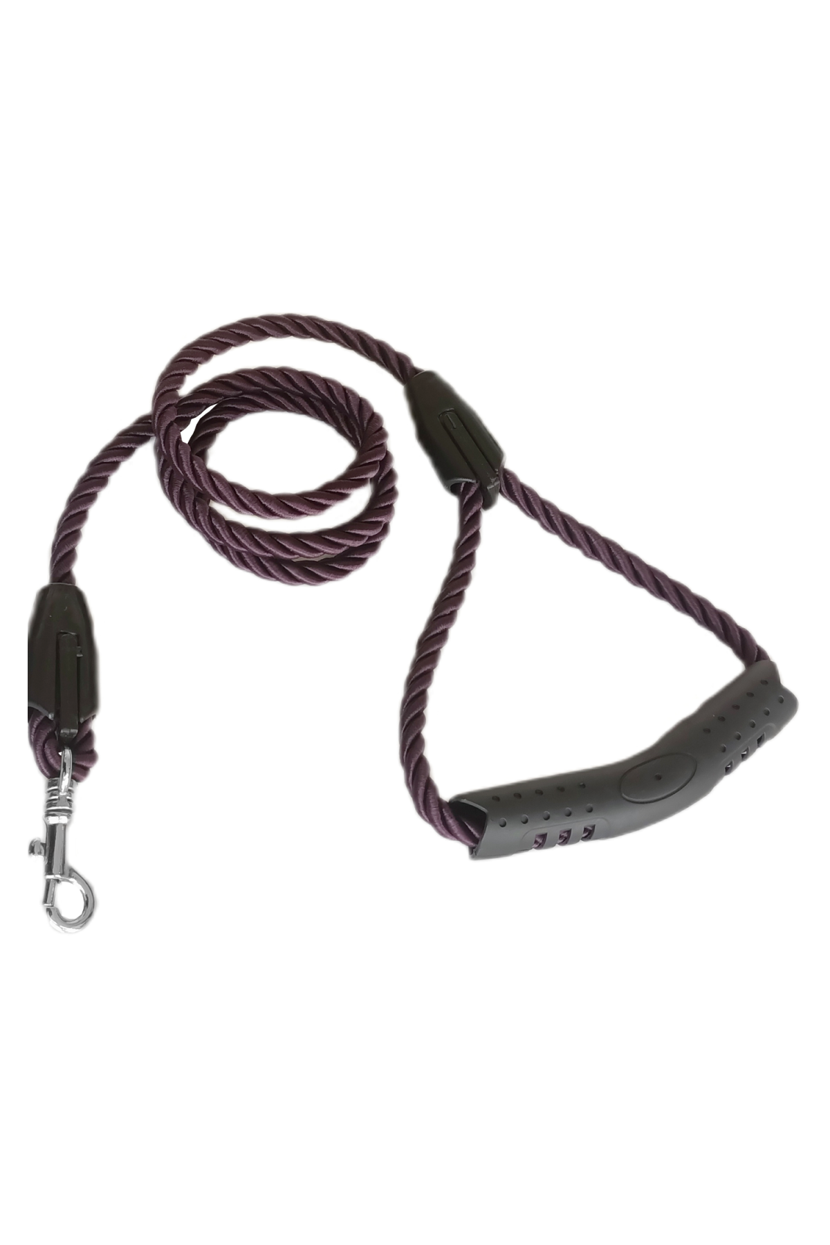 Lisinya205 Üçlü Sarmallı Köpek Gezdirme Halatı 1 cm-120 cm Mor