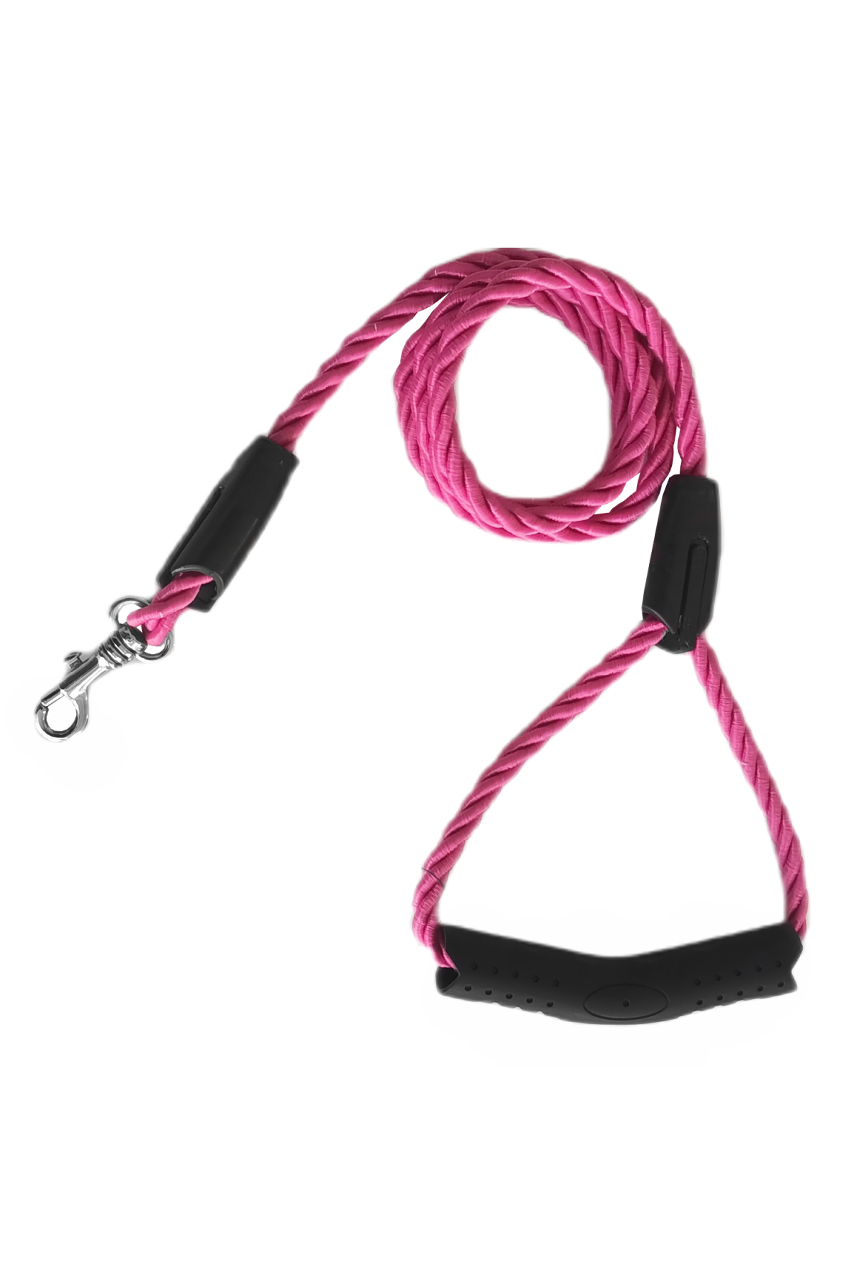 Lisinya205 Üçlü Sarmallı Köpek Gezdirme Halatı 1 cm-120 cm Pembe