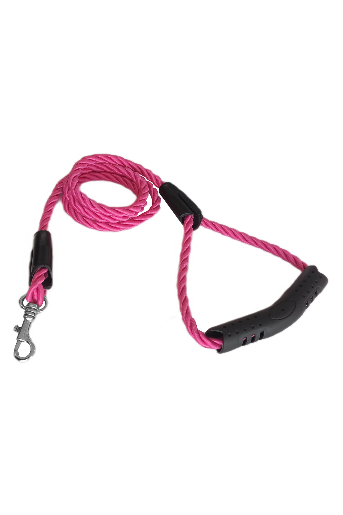Lisinya205 Üçlü Sarmallı Köpek Gezdirme Halatı 1 cm-120 cm Pembe
