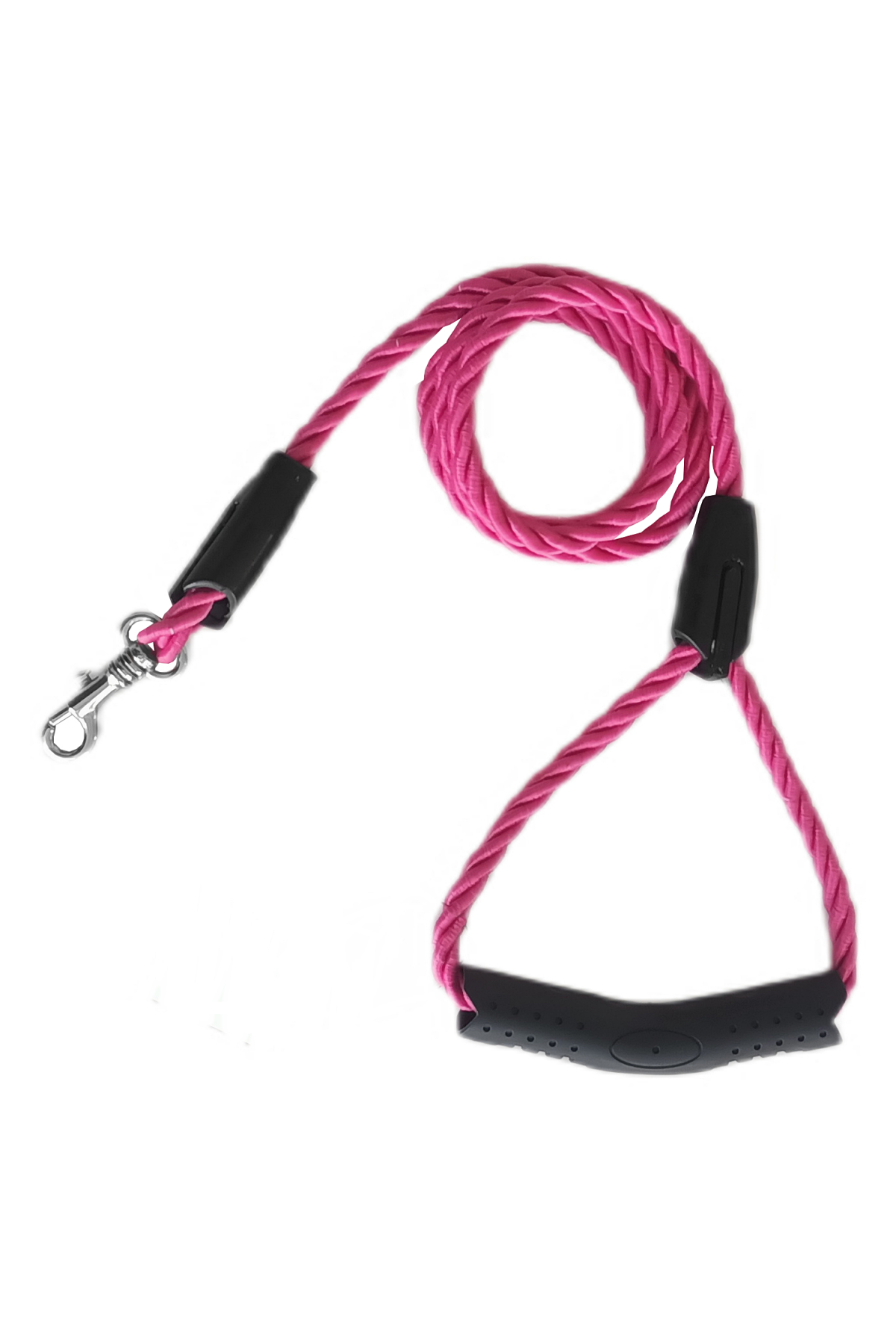 Lisinya205 Üçlü Sarmallı Köpek Gezdirme Halatı 1 cm-120 cm Pembe