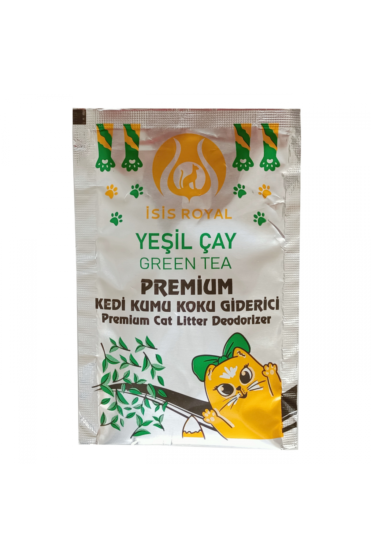 Kedi Kumu Koku Giderici 25 gr Yeşil Çay Kokulu Kedi Kumu Koku Giderici 25 gr Yeşil Çay Kokulu