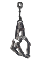 Lisinya205 Köpek Göğüs Tasma Seti Dalga Desenli 1.5 cm*35-48 cm Siyah-Beyaz