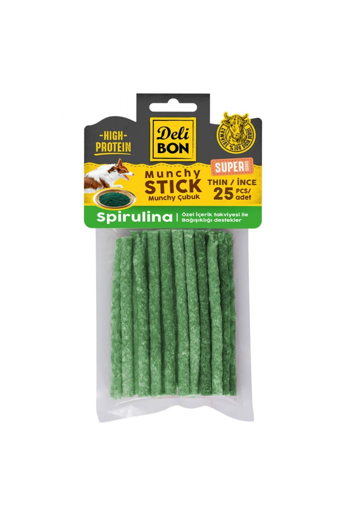 Lisinya205 Super Çubuk - Spirulinalı İnce 25 Adet