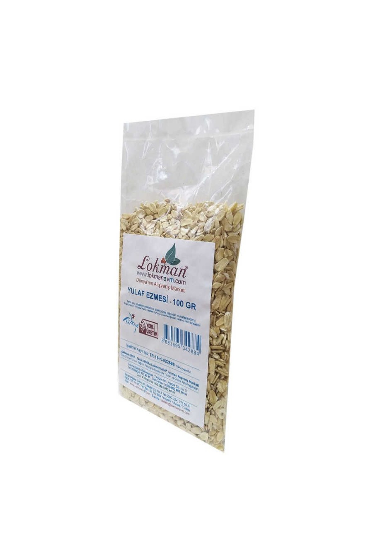 Lisinya214 Yulaf Ezmesi Doğal 100 Gr Paket