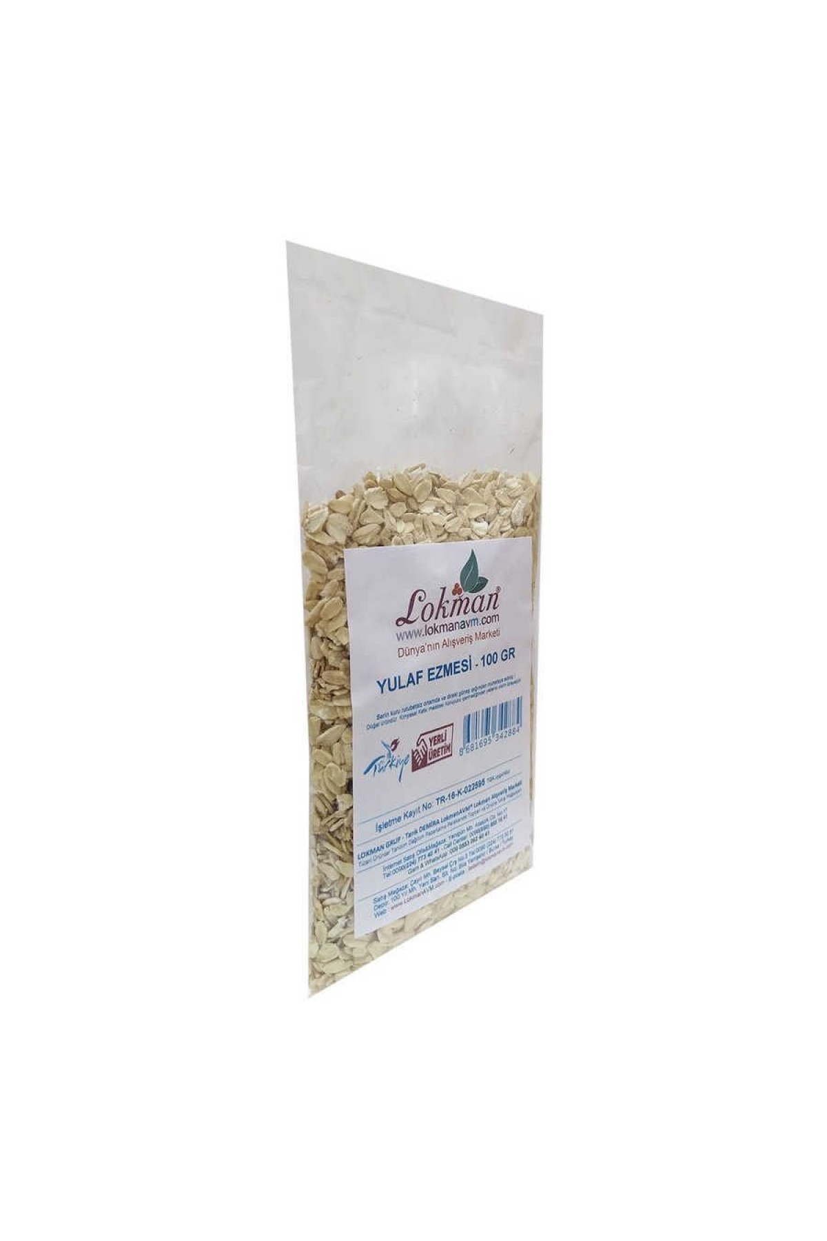 Lisinya214 Yulaf Ezmesi Doğal 100 Gr Paket
