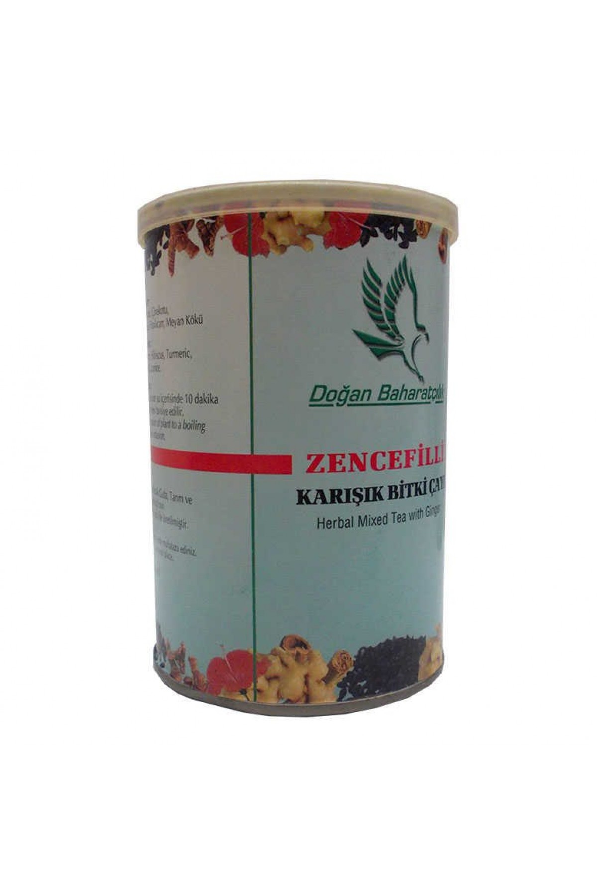 Zencefilli Karışık sel Çay 100 Gr Teneke Kutu Lisinya214 Zencefilli Karışık Bitkisel Çay 100 Gr Teneke Kutu