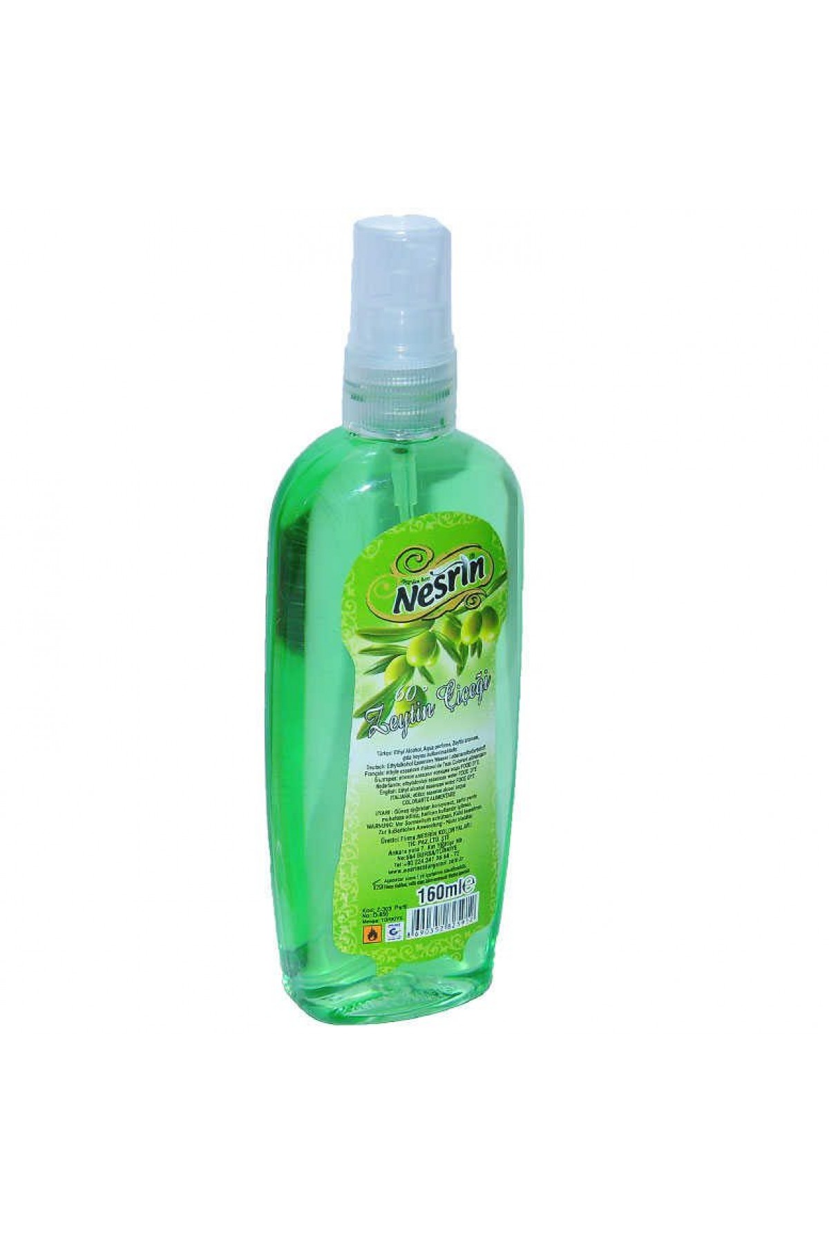 Zeytin Çiçeği Kolonyası 60 Derece Pet Şişe Sprey 160 ML Lisinya214 Zeytin Çiçeği Kolonyası 60 Derece Pet Şişe Sprey 160 ML