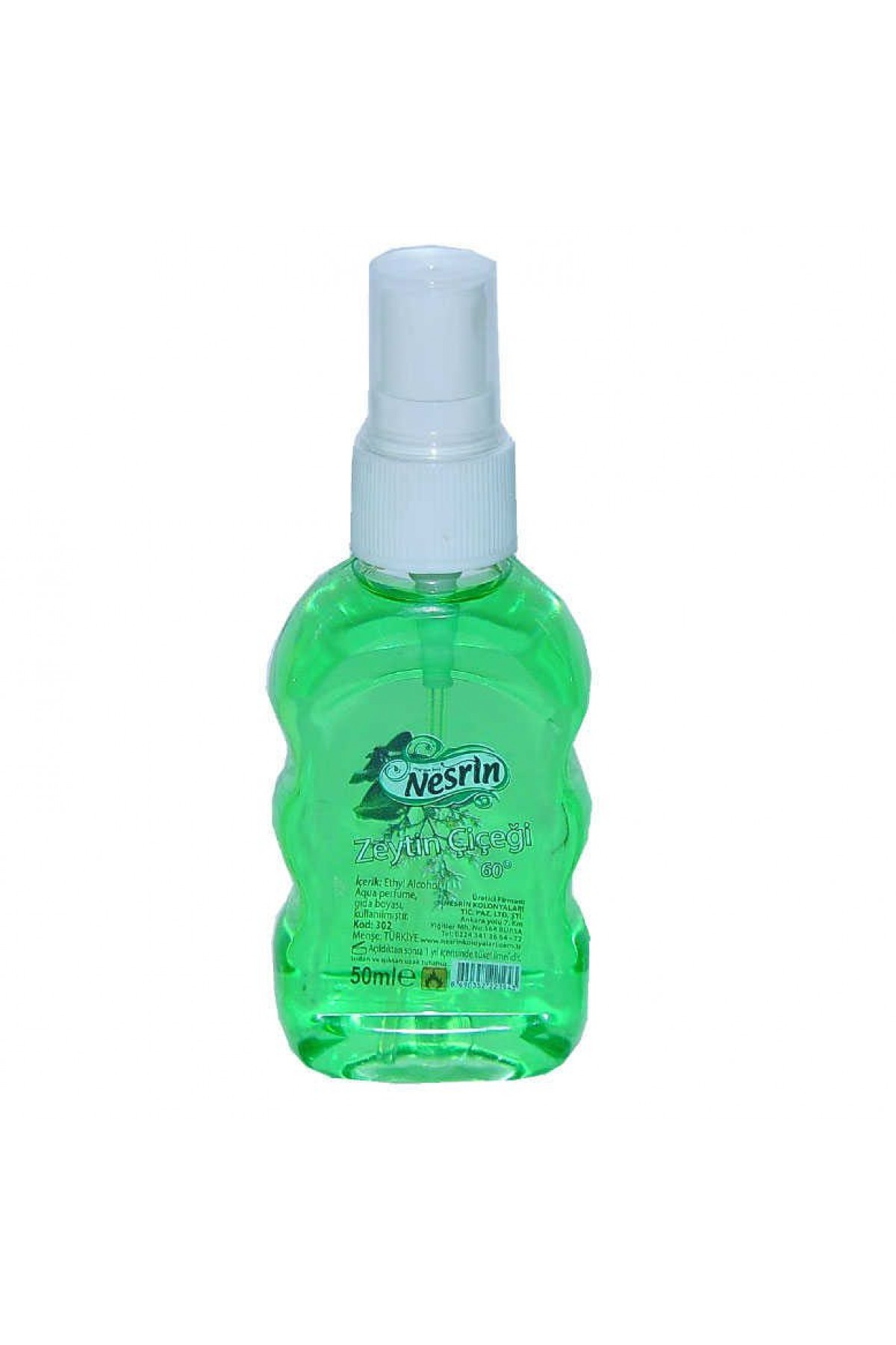 Lisinya214 Zeytin Çiçeği Kolonyası 60 Derece Pet Şişe Sprey 50 ML