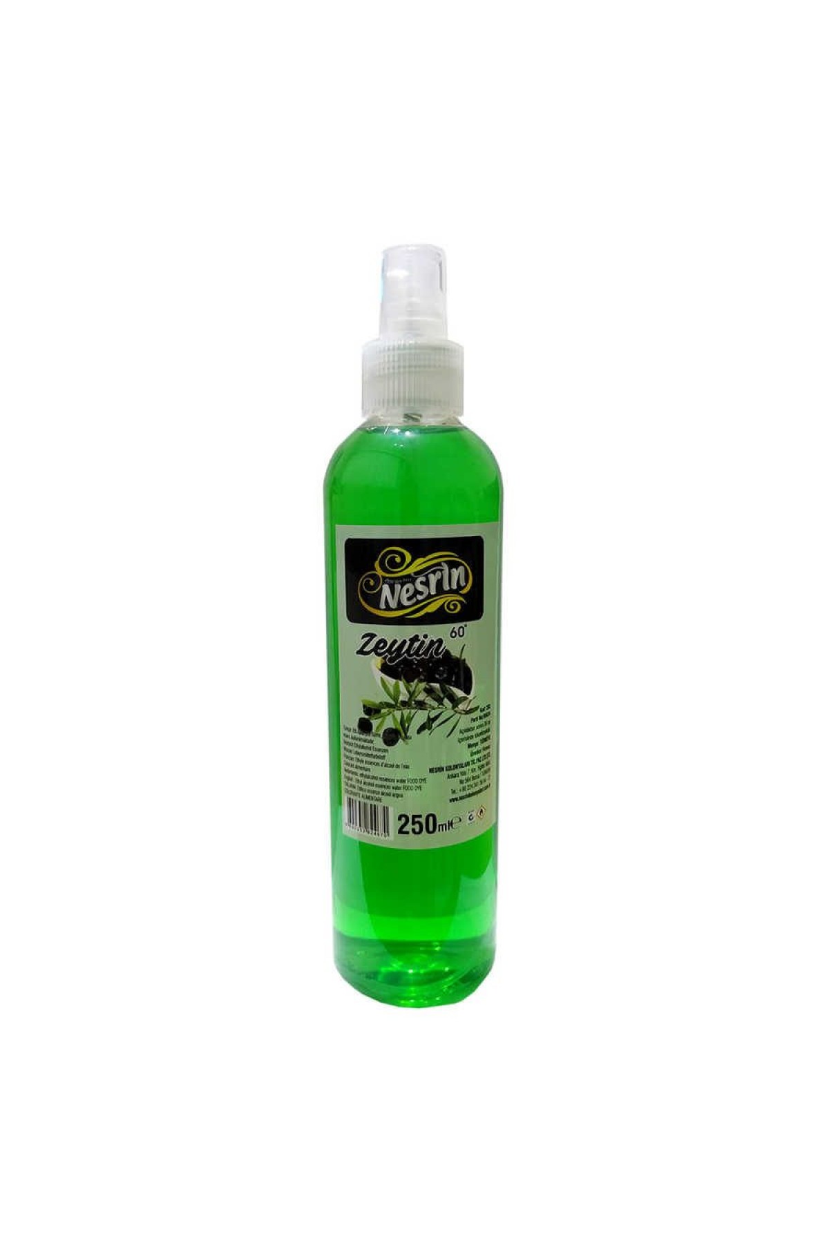 Zeytin Kolonyası 60 Derece Pet Şişe Sprey 250 ML Lisinya214 Zeytin Kolonyası 60 Derece Pet Şişe Sprey 250 ML