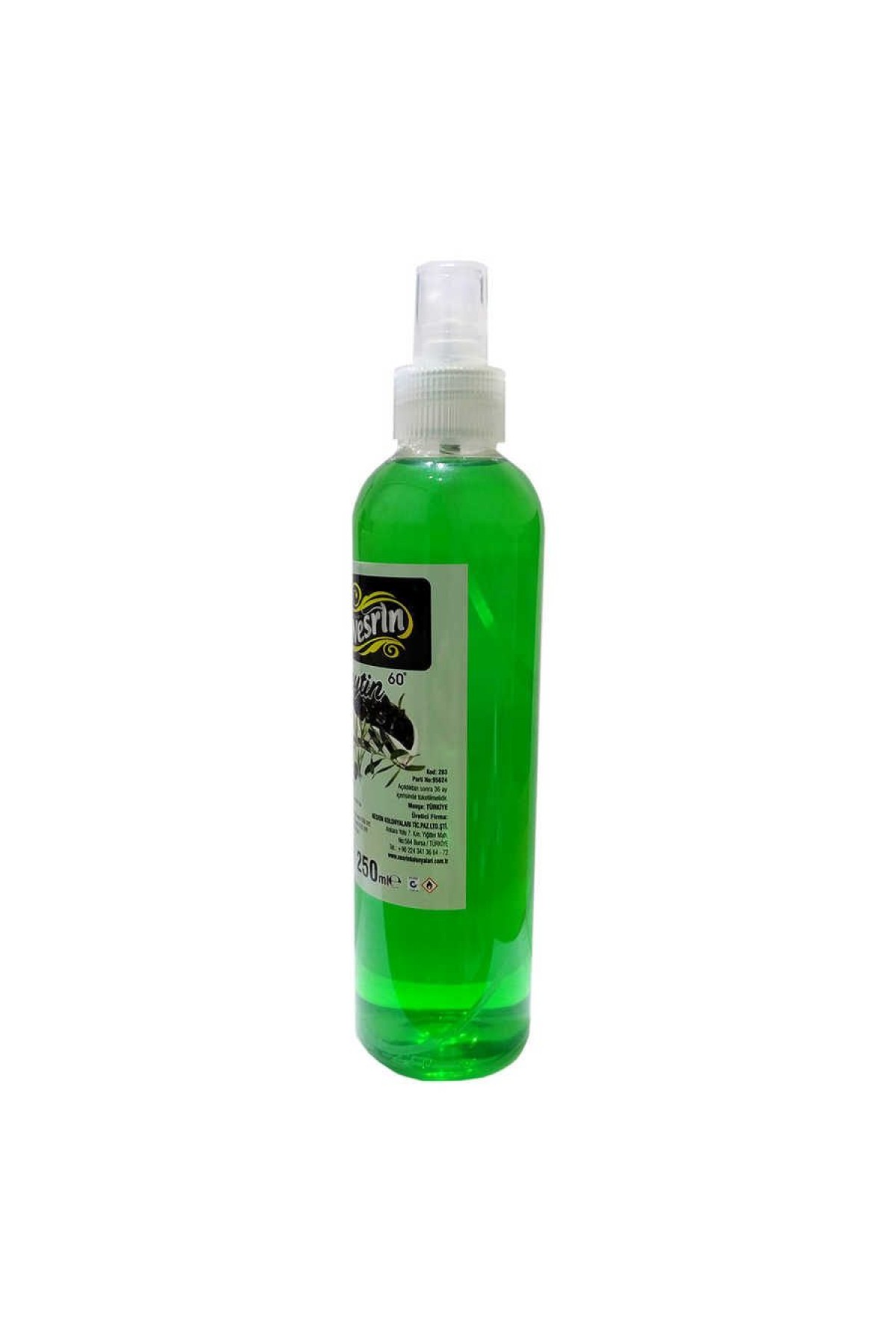 Zeytin Kolonyası 60 Derece Pet Şişe Sprey 250 ML Lisinya214 Zeytin Kolonyası 60 Derece Pet Şişe Sprey 250 ML