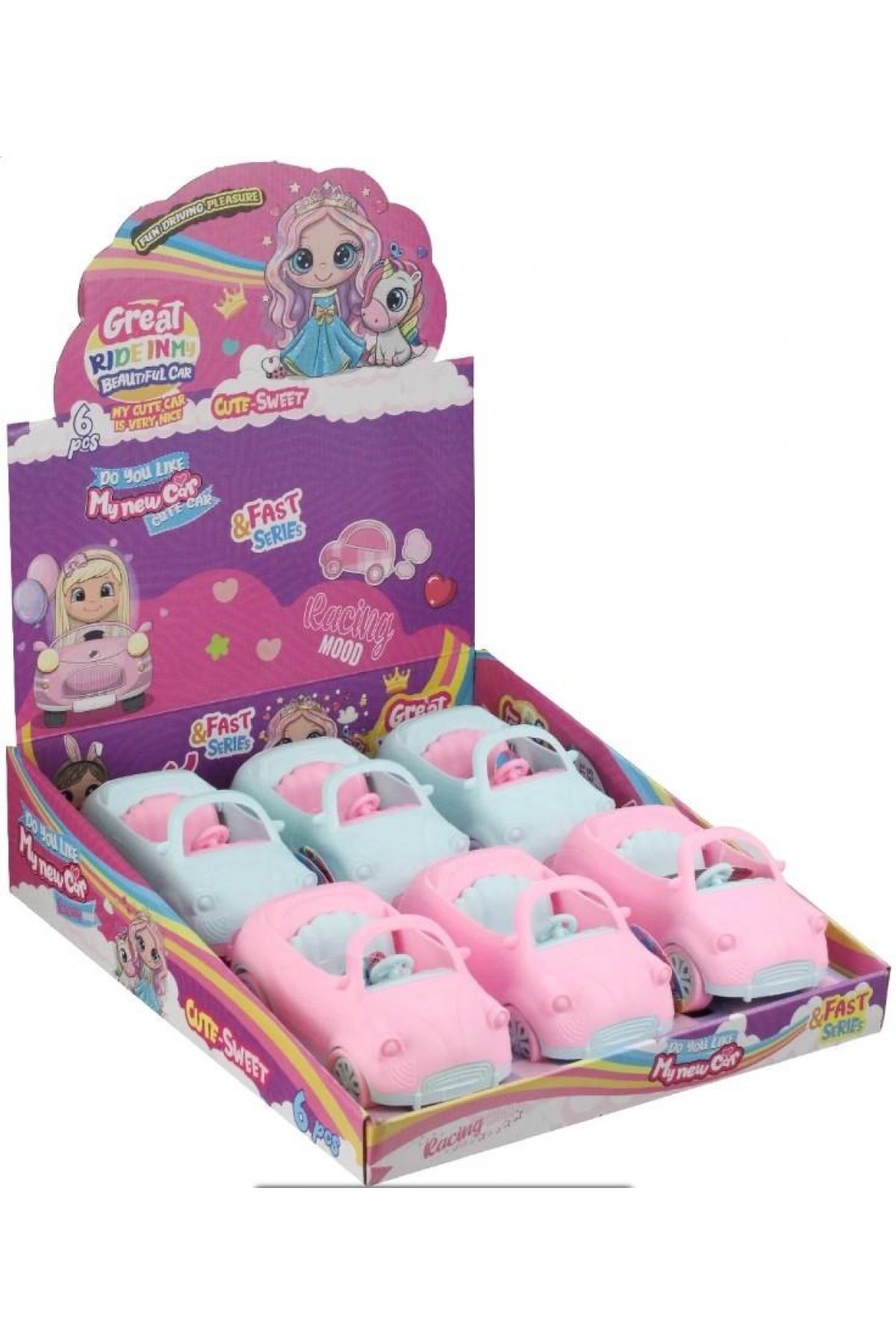 02619 - ANLİLY MİNİ ARABA 6LI STAND (Lisinya) 02619 - ANLİLY MİNİ ARABA (Lisinya)