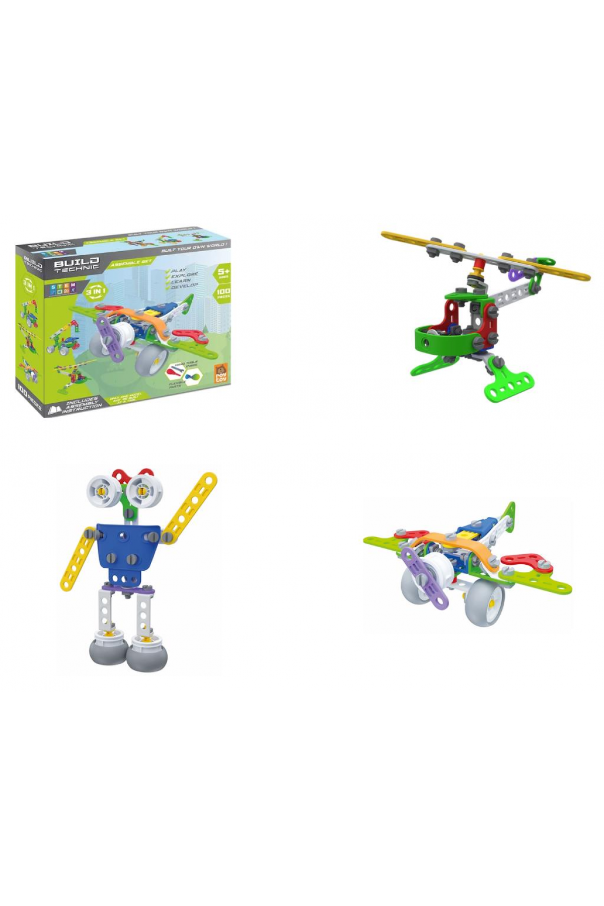 Sök Tak 100 Parça Araç 3in1 Build Technic - 4100301-1 (Lisinya) Sök Tak 100 Parça Araç 3in1 Build Technic - 4100301-1 (Lisinya)