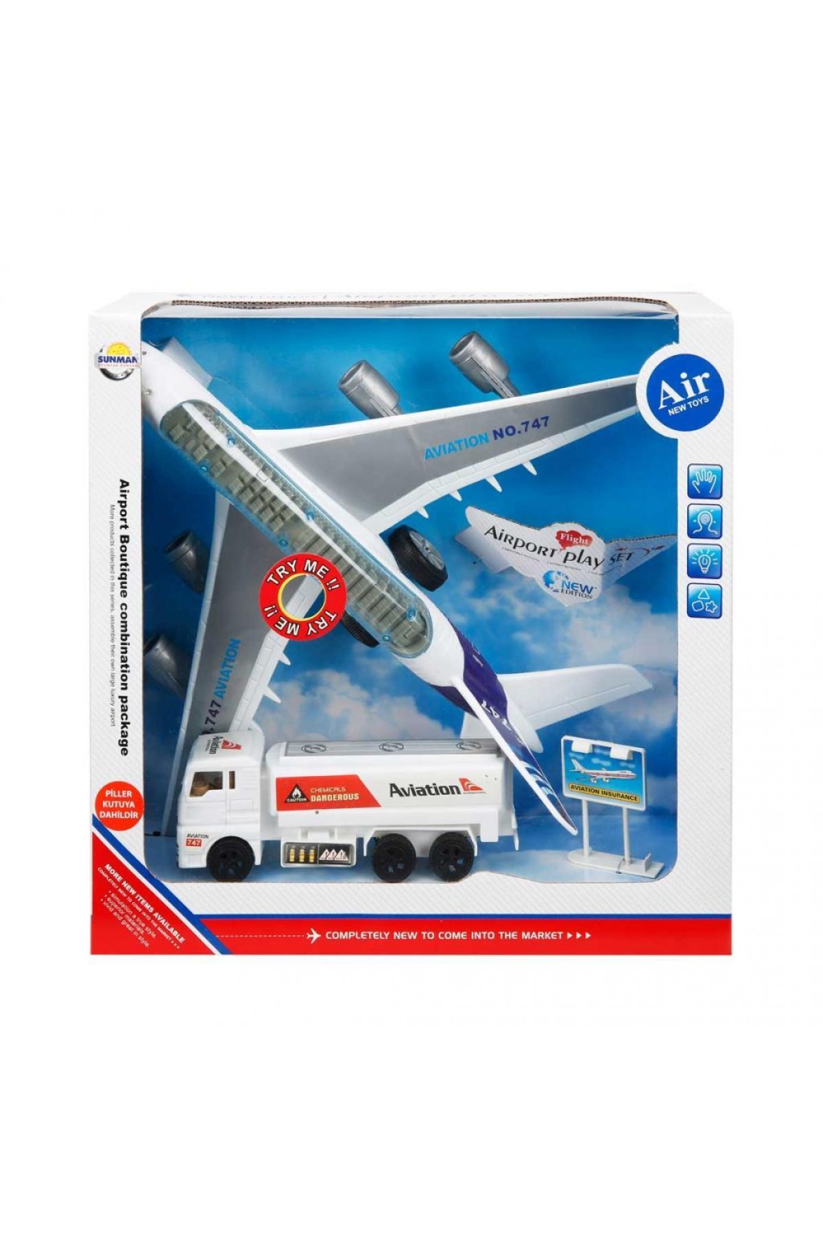 747-30 - UÇAK SETI ARACLI ISIK/SES KUTULU (Lisinya) 747-30 - UÇAK SETI ARACLI ISIK/SES KUTULU (Lisinya)