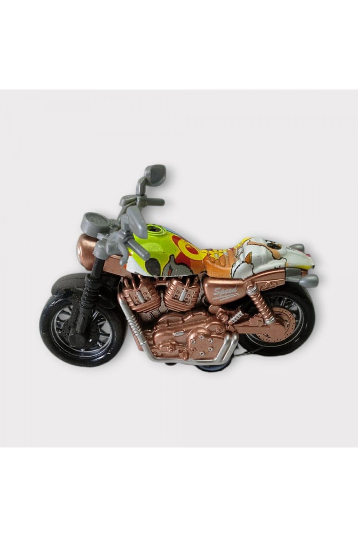 Çek Bırak Custom Motorsiklet 9 Cm - Rose Gold (Lisinya)