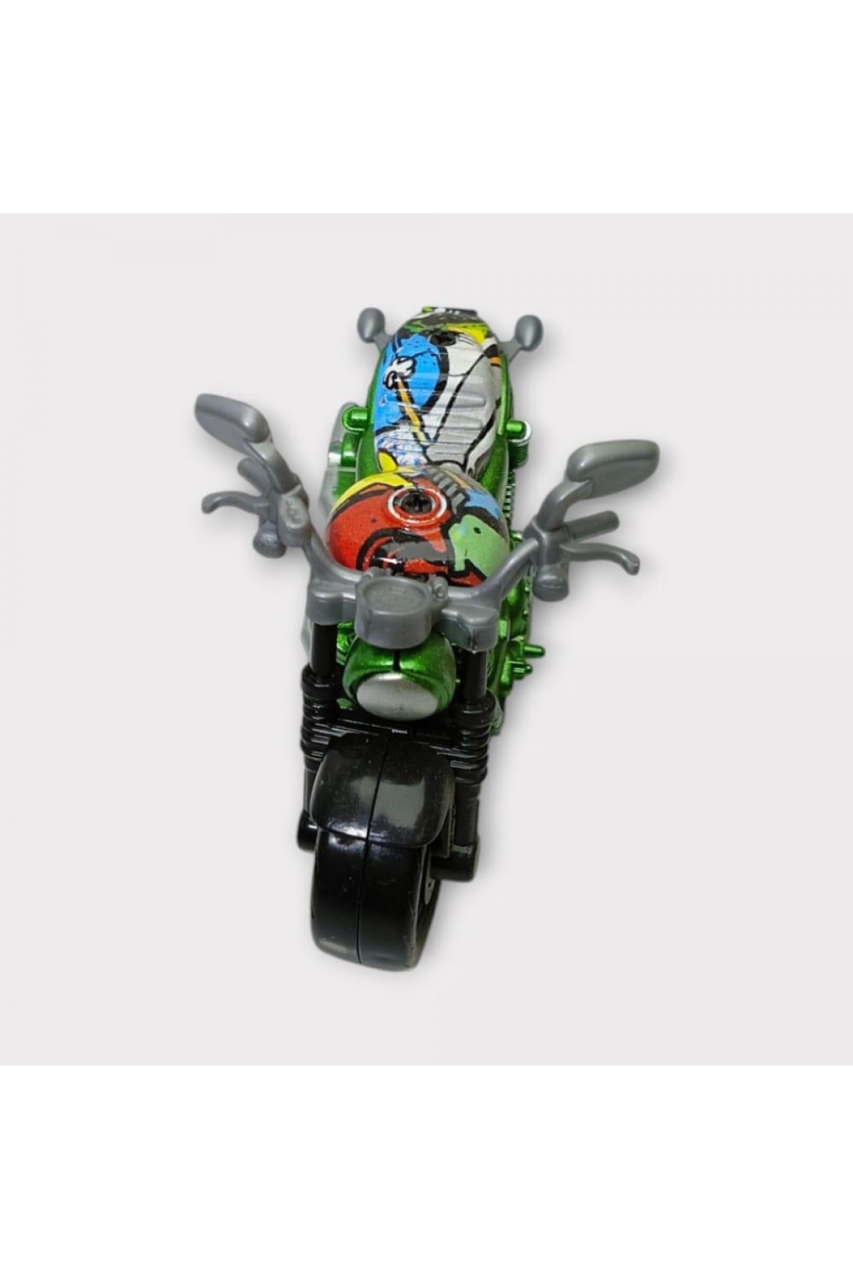 Çek Bırak Custom Motorsiklet 9 Cm - Yeşil (Lisinya)