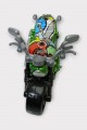 Çek Bırak Custom Motorsiklet 9 Cm - Yeşil (Lisinya)