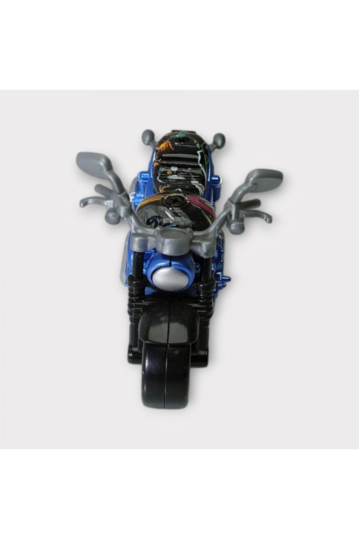 Çek Bırak Custom Motorsiklet 9 Cm - Mavi (Lisinya)