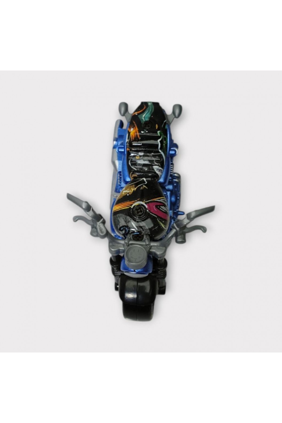 Çek Bırak Custom Motorsiklet 9 Cm - Mavi (Lisinya)