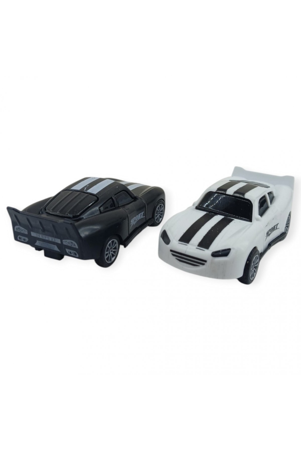 Çek Bırak Nascar Arabası 10.5 Cm - BP-035-SİYAH/BEYAZ (Lisinya)