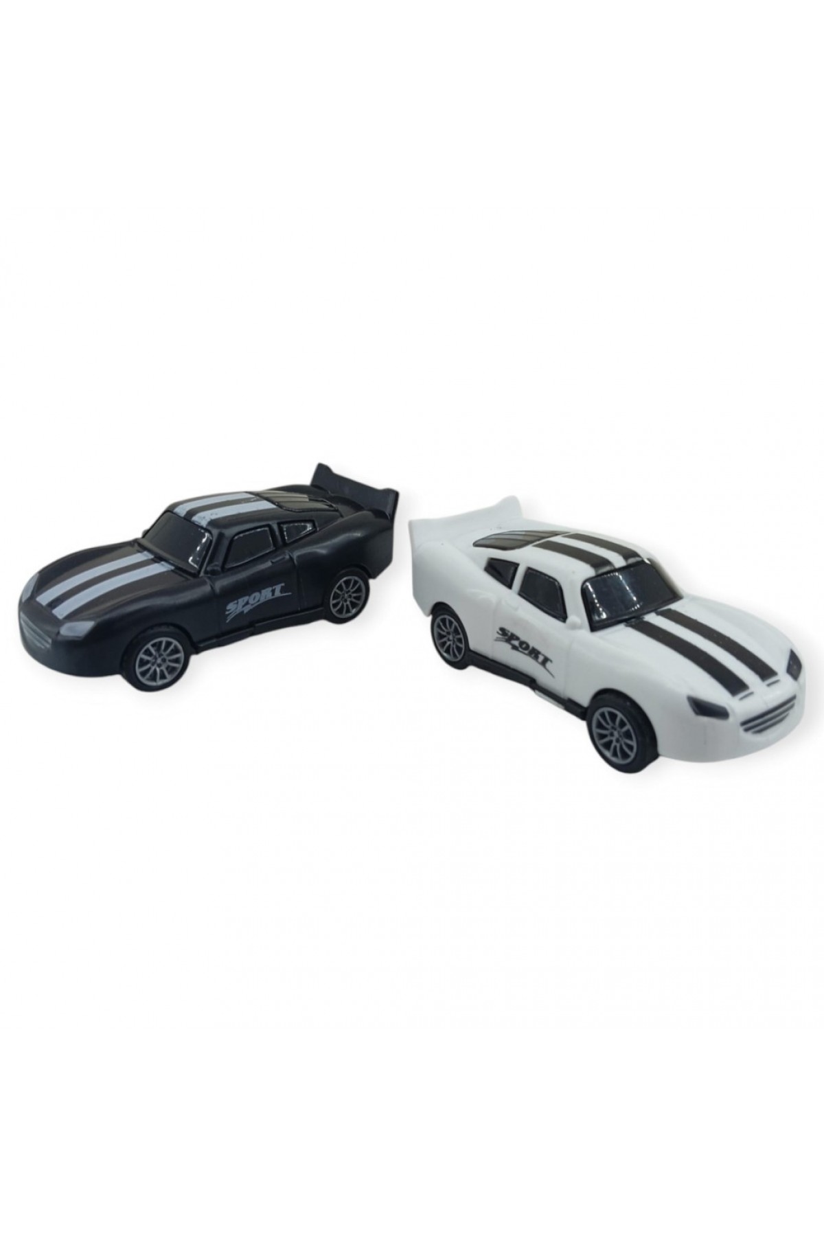 Çek Bırak Nascar Arabası 10.5 Cm - BP-035-SİYAH/BEYAZ (Lisinya)