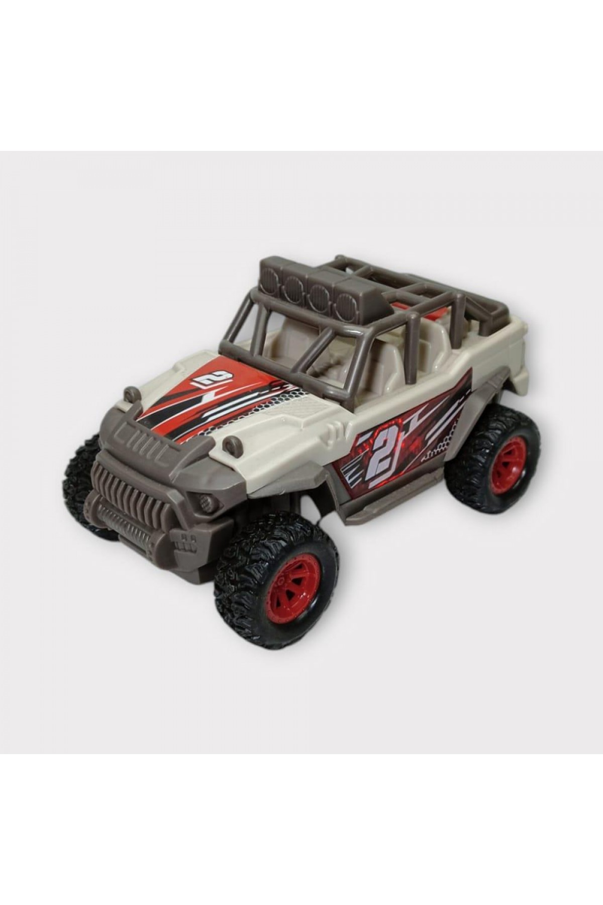 Maxx Wheels Sesli ve Işıklı Arazi Aracı Buggy - 666-18PA - Gri (Lisinya)