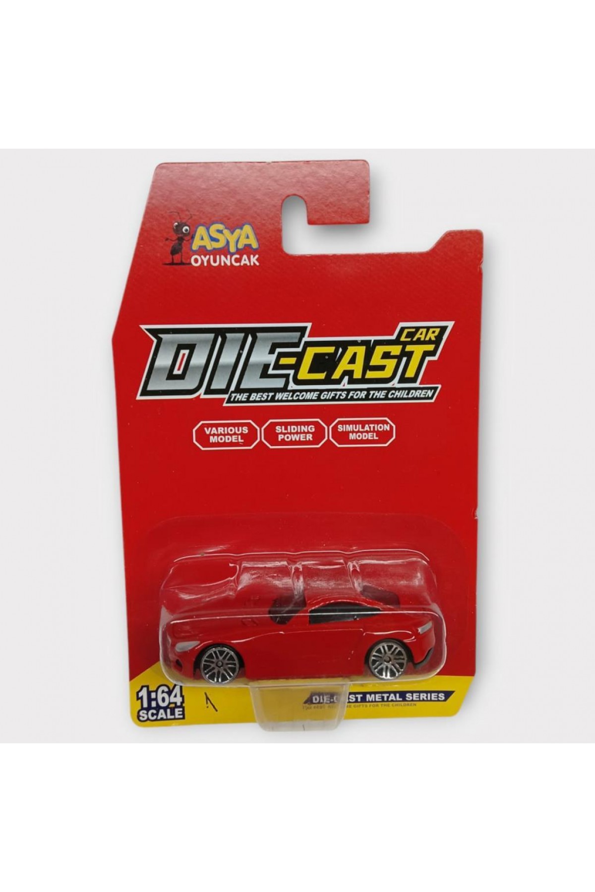 Metal Mini Arabalar 8 cm - Kırmızı - 1 (Lisinya) Metal Mini Arabalar 8 cm - Kırmızı - 1 (Lisinya)