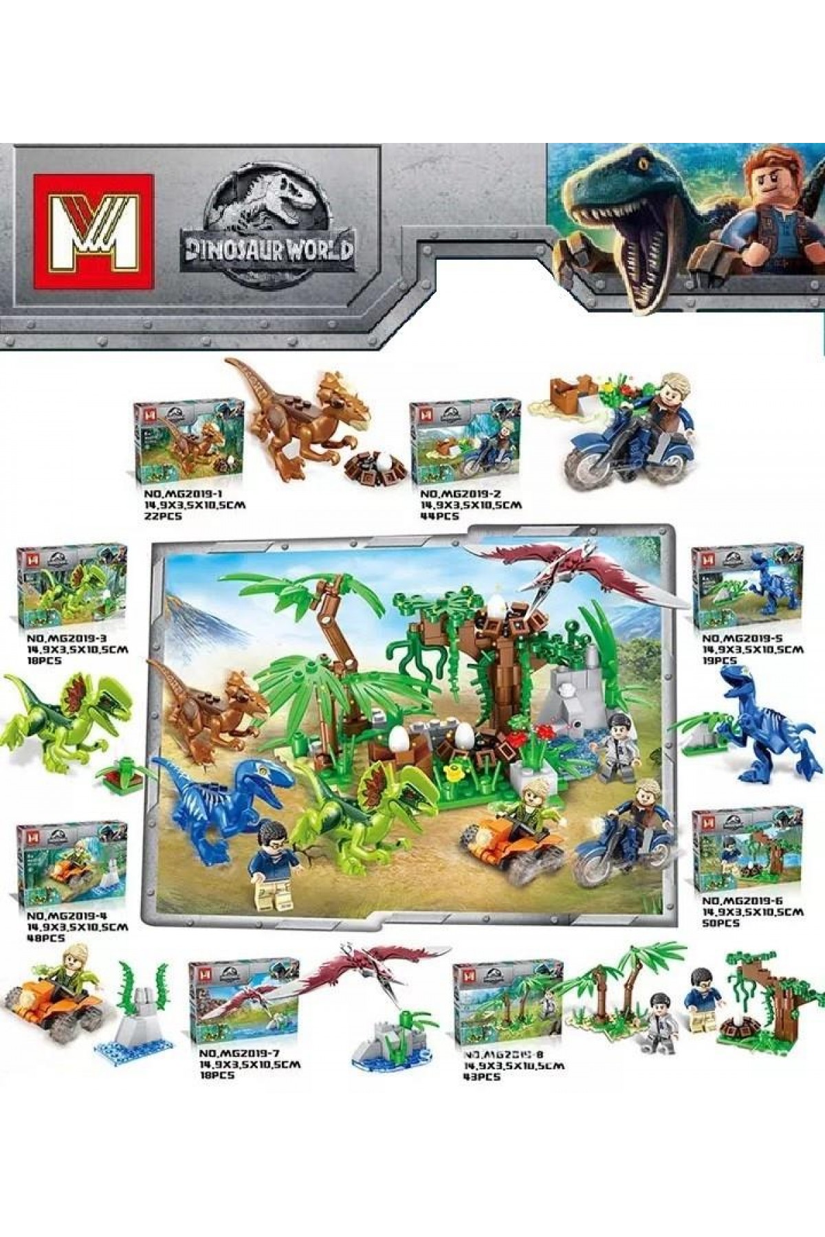 Dinosaur World Dinazor Lego Seti 48 Parça - MG2019-4 (Lisinya) Dinosaur World Dinazor Lego Seti 48 Parça - MG2019-4 (Lisinya)