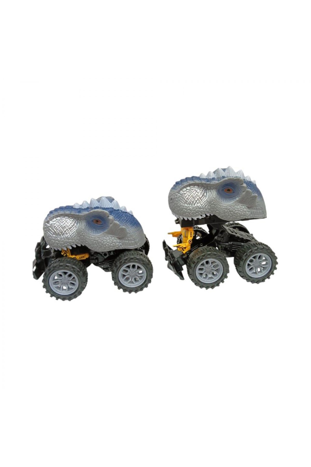 Sürtmeli Dinazor Robota Dönüşen Araba 14 Cm - Gri (Lisinya)