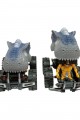 Sürtmeli Dinazor Robota Dönüşen Araba 14 Cm - Gri (Lisinya)