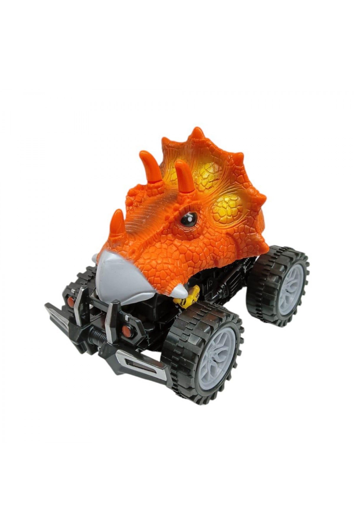 Sürtmeli Dinazor Robota Dönüşen Araba 14 Cm - Turuncu (Lisinya)