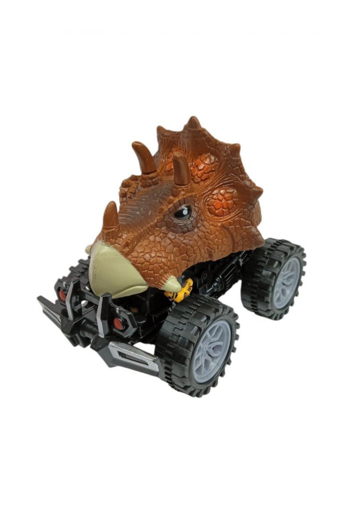 Sürtmeli Dinazor Robota Dönüşen Araba 14 Cm - Kahverengi (Lisinya)