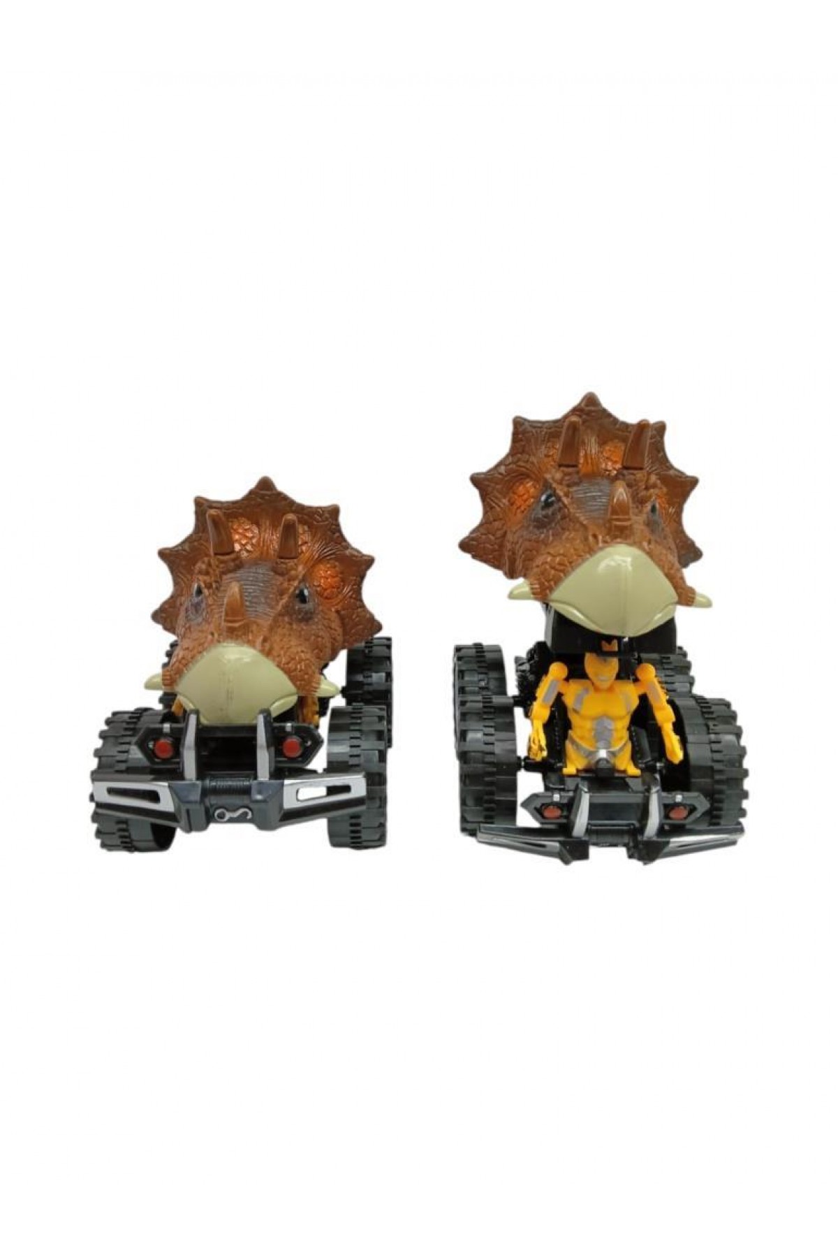 Sürtmeli Dinazor Robota Dönüşen Araba 14 Cm - Kahverengi (Lisinya)