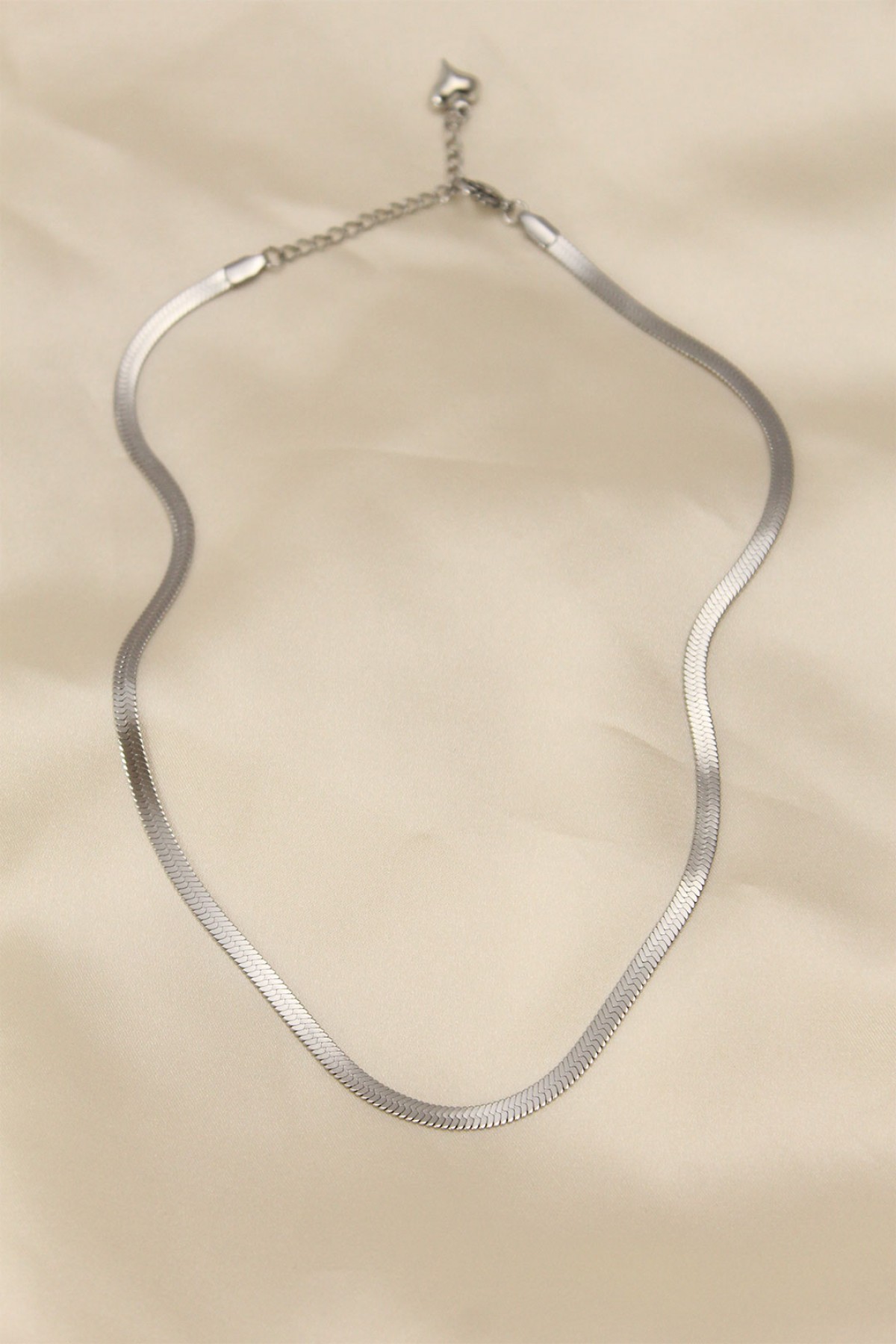 316L Çelik Silver Renk 45 cm İtalyan Zincir Model Kadın Kolye - Lisinya