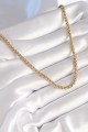 316L Çelik Gold Renk Burgu Zincir Model Kadın Kolye - Lisinya