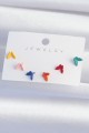 Pirinç Rengarenk Mineli Minimal Kelebek Küpe Seti - Lisinya Pirinç Rengarenk Mineli Minimal Kelebek Küpe Seti - Lisinya
