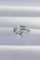 Pirinç Gümüş Renk Zirkon Taşlı Damla Earcuff Küpe - Lisinya