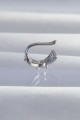Pirinç Gümüş Renk Zirkon Taş Kaplama Earcuff Küpe - Lisinya