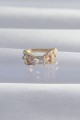 Pirinç Gold Renk Zirkon Taş Kaplama Earcuff Küpe - Lisinya