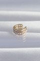 Pirinç Gold Renk İncili Baget Taşlı Earcuff Küpe - Lisinya