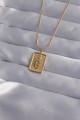 316L Çelik Zincir Gold Renk Zirkon Taşlı Göz Figür Tarot Kolye - Lisinya