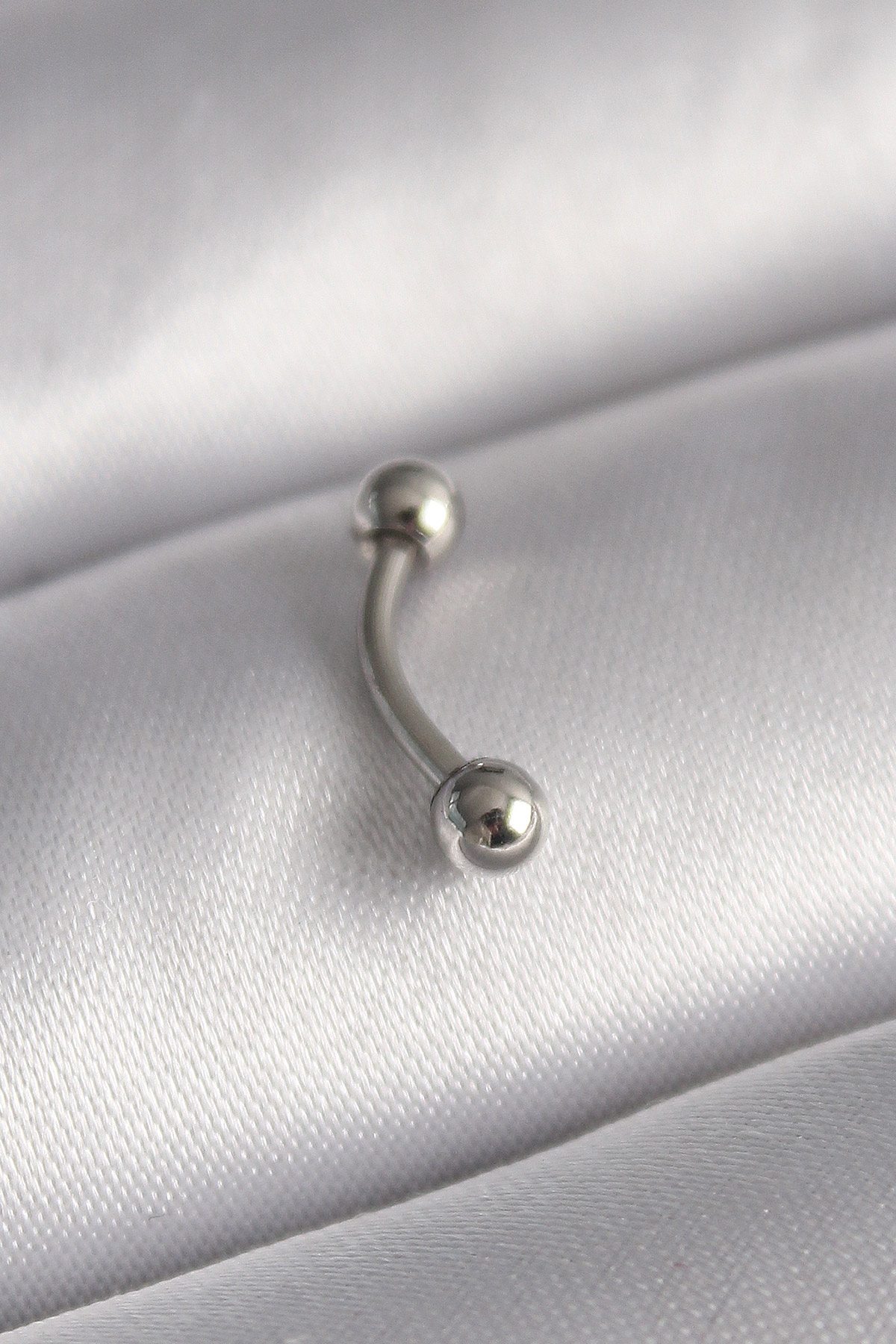 316L Çelik Gümüş Renk Topçuk Model Piercing - Lisinya